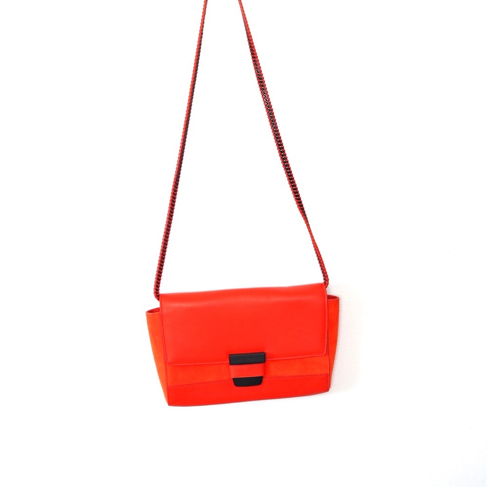 Narciso Rodriguez Suede & Leather Tricolor Handbag clutch